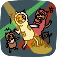 story of a poor lama sticker #11762087