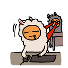 story of a poor lama sticker #11762089