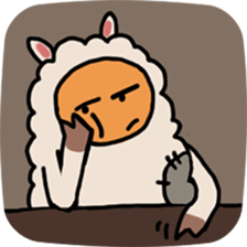 story of a poor lama sticker #11762096