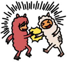 story of a poor lama sticker #11762103