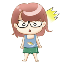 Homebody girl sticker #11762388