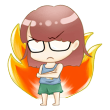 Homebody girl sticker #11762389