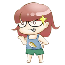 Homebody girl sticker #11762390