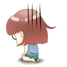 Homebody girl sticker #11762391