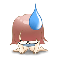 Homebody girl sticker #11762392