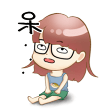 Homebody girl sticker #11762398