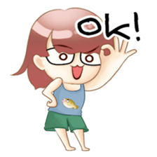 Homebody girl sticker #11762402
