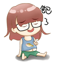 Homebody girl sticker #11762403