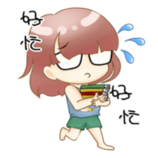 Homebody girl sticker #11762404