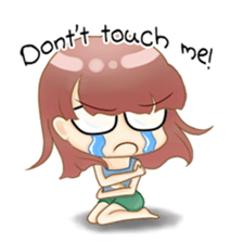 Homebody girl sticker #11762406