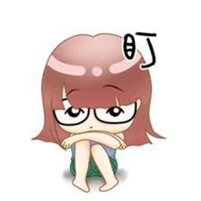 Homebody girl sticker #11762410