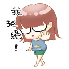 Homebody girl sticker #11762413