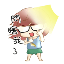 Homebody girl sticker #11762415
