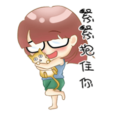 Homebody girl sticker #11762417