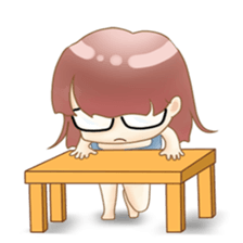 Homebody girl sticker #11762422