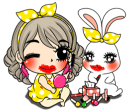 Unna mini girl and friends sticker #11763216