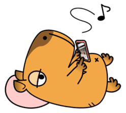 sleepy eyed Capybara sticker #11763563