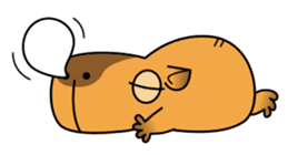 sleepy eyed Capybara sticker #11763575