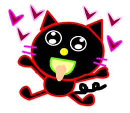 Black cat "Chao Guay" sticker #11763664