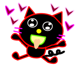 Black cat "Chao Guay" sticker #11763664