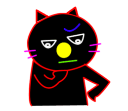 Black cat "Chao Guay" sticker #11763665