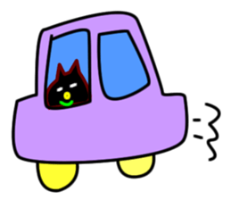 Black cat "Chao Guay" sticker #11763666