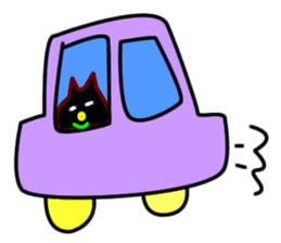 Black cat "Chao Guay" sticker #11763666