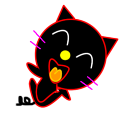 Black cat "Chao Guay" sticker #11763676