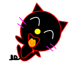 Black cat "Chao Guay" sticker #11763676