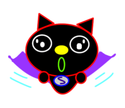 Black cat "Chao Guay" sticker #11763689