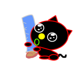 Black cat "Chao Guay" sticker #11763691