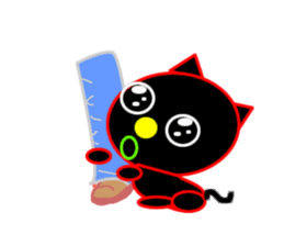 Black cat "Chao Guay" sticker #11763691