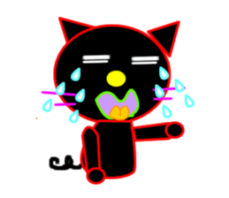 Black cat "Chao Guay" sticker #11763692