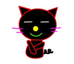 Black cat "Chao Guay" sticker #11763694