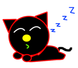 Black cat "Chao Guay" sticker #11763696