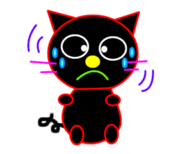 Black cat "Chao Guay" sticker #11763699