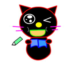 Black cat "Chao Guay" sticker #11763700