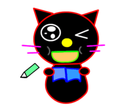 Black cat "Chao Guay" sticker #11763700