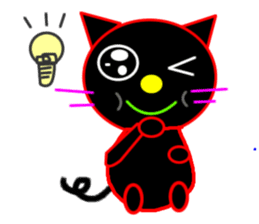 Black cat "Chao Guay" sticker #11763701