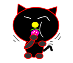 Black cat "Chao Guay" sticker #11763703