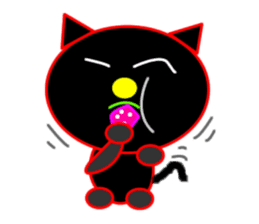 Black cat "Chao Guay" sticker #11763703
