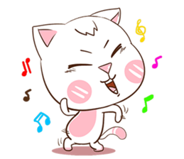 Ban-Yen : The pink cat. sticker #11763775
