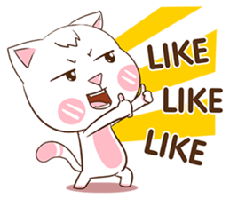 Ban-Yen : The pink cat. sticker #11763777