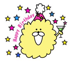 fluffy mofutan sticker sticker #11764162