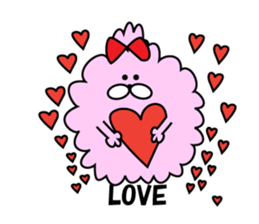 fluffy mofutan sticker sticker #11764165
