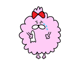 fluffy mofutan sticker sticker #11764173