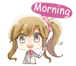 Natchy Office Girl sticker #11765710