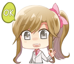 Natchy Office Girl sticker #11765720