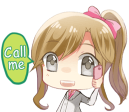 Natchy Office Girl sticker #11765728