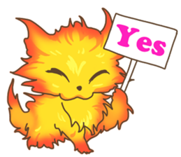 Fire cat [colon] sticker #11766688